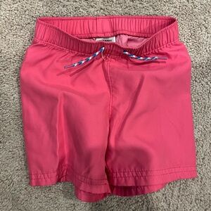 Old navy pink swim trunks 18-24 month boys